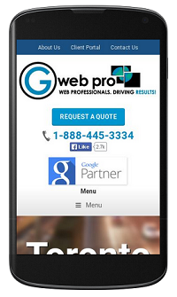 G Web Pro Mobile Friendly